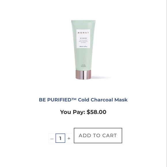 Monat cold charcoal facial mask - Picture 1 of 1